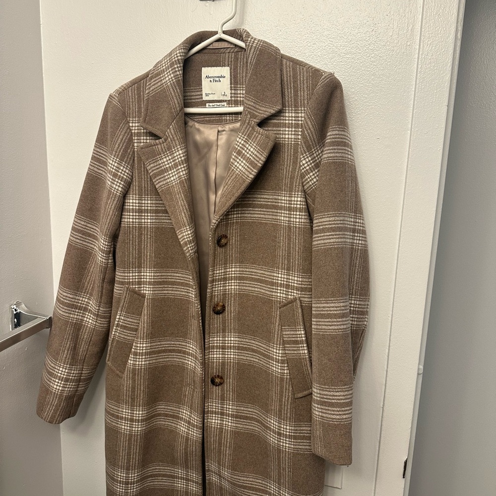 Plaid Brown Women's Coat